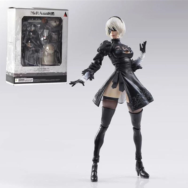 Нова 15см Nier Automata Yorha No.2 2b екшън фигурка PVC игра фигурка подвижна играчка колекция орнамент модел подарък за деца