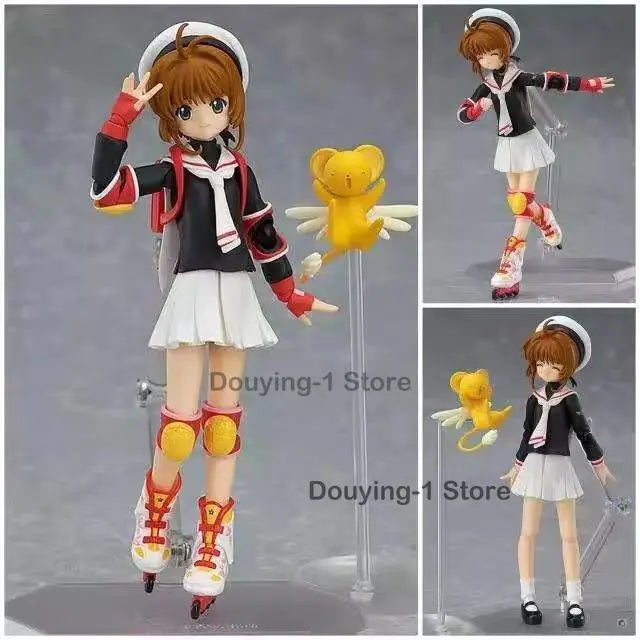 In Stock Original Figma 265 KINOMOTO SAKURA Magic Card  Anime Figure Collection Model Gift