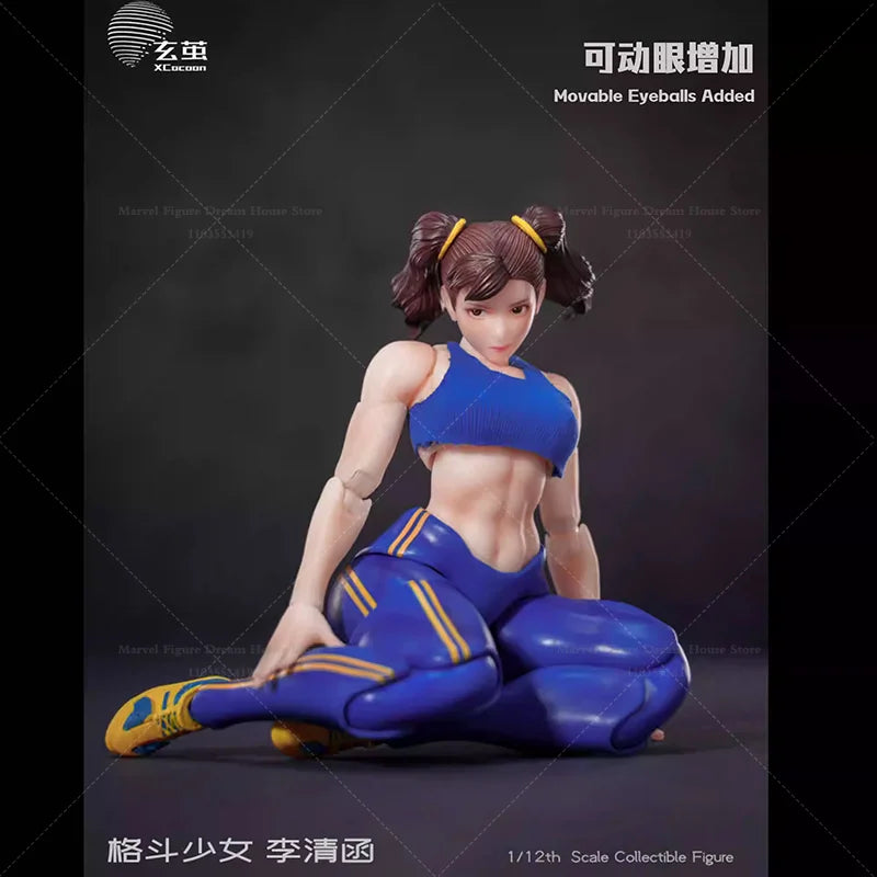 1/12 Scale Fighting Combat Girl Li Qinghan 6inch Full Set Action Figure Female Soldier Doll In Stock PJ01 With Accessory Kit