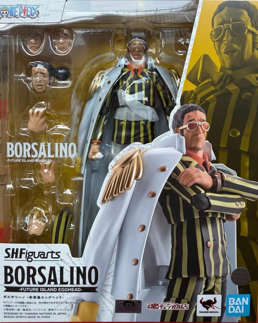 One Piece Shf Borsalino Admiral Cloak - 1/12 Scale Iron Wire Built-In Cosplay Accessory For Action Figure Gift