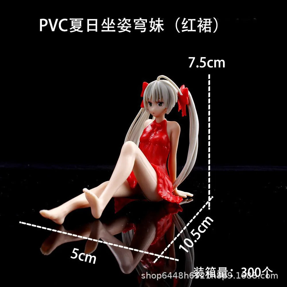 Miku Sakura Lolita Bunny Ears Girl Pillow Miku Swimming Ring Pajamas Rem Rabbit Hug Qiong Mei Figure Anime Cosplay Cushion Doll