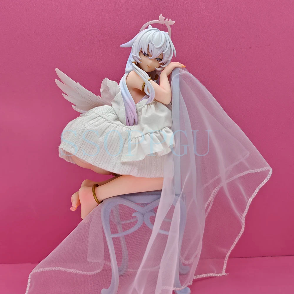 SSOPPGU Native HOTVENUS Pure White Angel Sauce Girl Japanese Anime Figures PVC Action Figure Toy Game Figure Collectible model