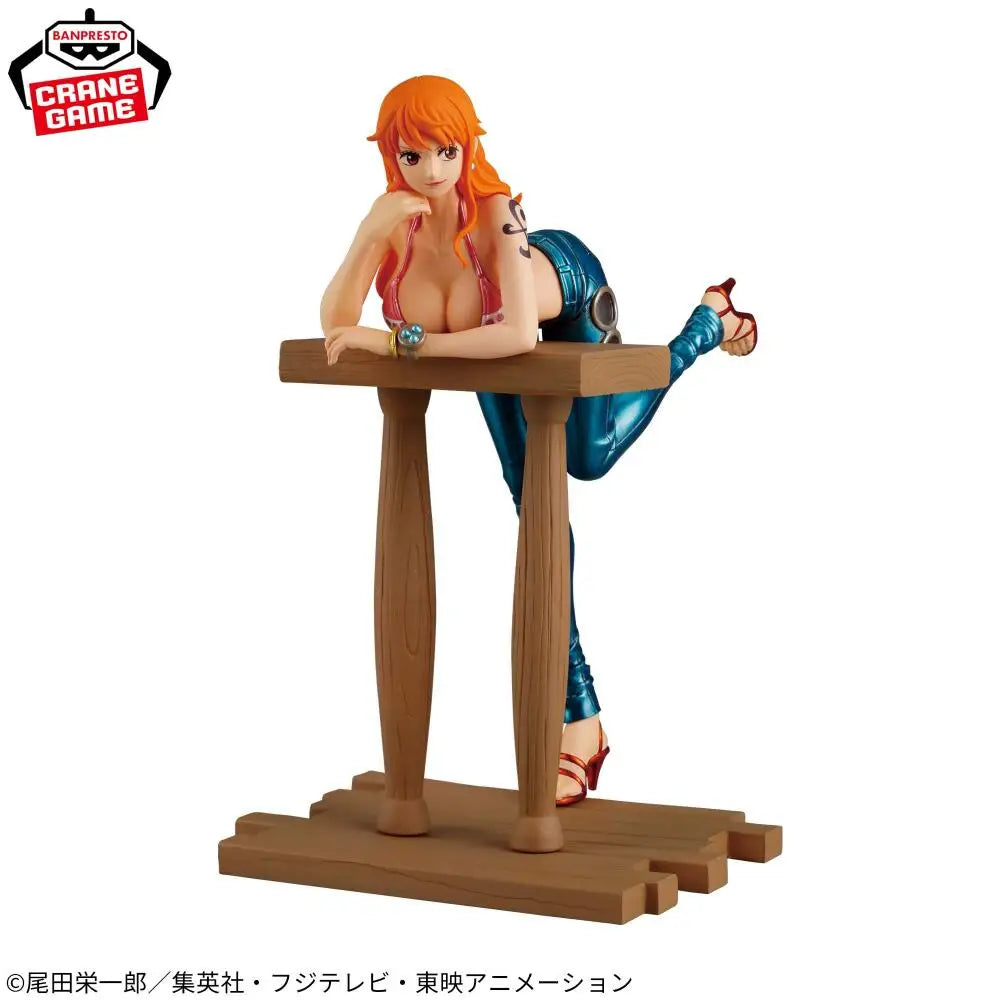 In Stock Bandai One Piece Grandline Journey Special Nami Nico Robin Anime Model Toy Desktop decorations birthday gift Genuine