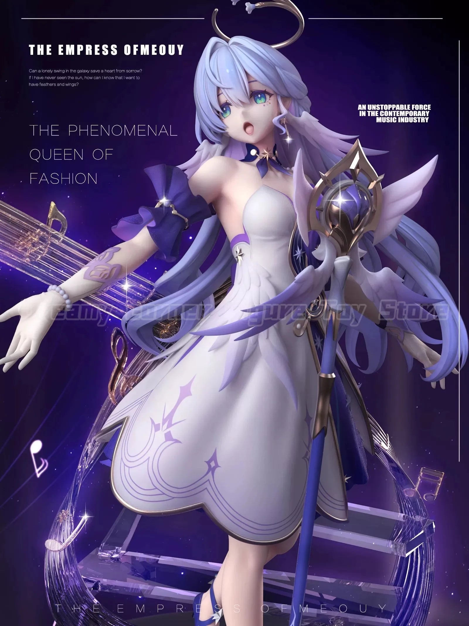 【In Stock】Love Holic Alta Honkai: Star Rail Robin 1/4 Scale Figure Collection Ornaments