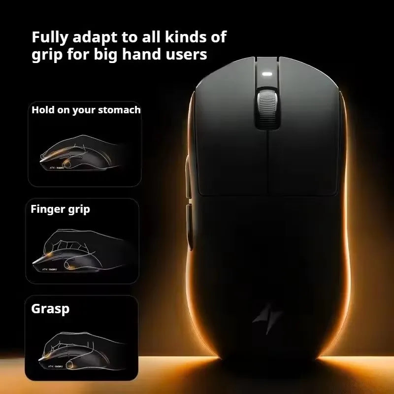 ATK Dragonfly A9 Series Wireless Mouse Tri Mode PAW3950 Nordic52840 8K 53g Lightweight Custom Laptop Gamer PC Gaming Mouse