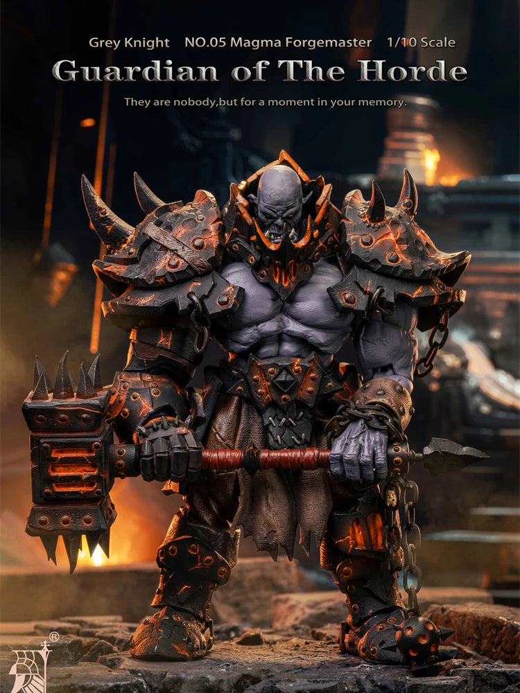 1/10 Grey Knight Mithirl NO.05 Magma Forgemaster Action Figure Guardian of the Horder Strong Body Design 7inch Soldier Model
