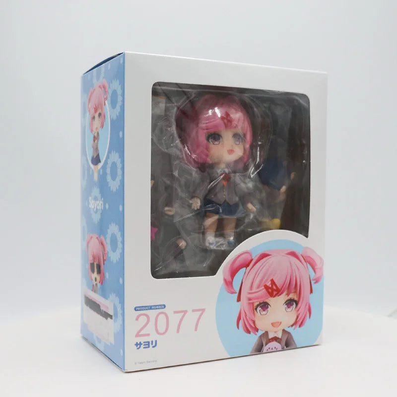 17cm POP UP PARADE Literature Club! Monika White Dress Anime Figure Sayori Action Figure Yuri/Natsuki Figure Model Doll Toy Gift