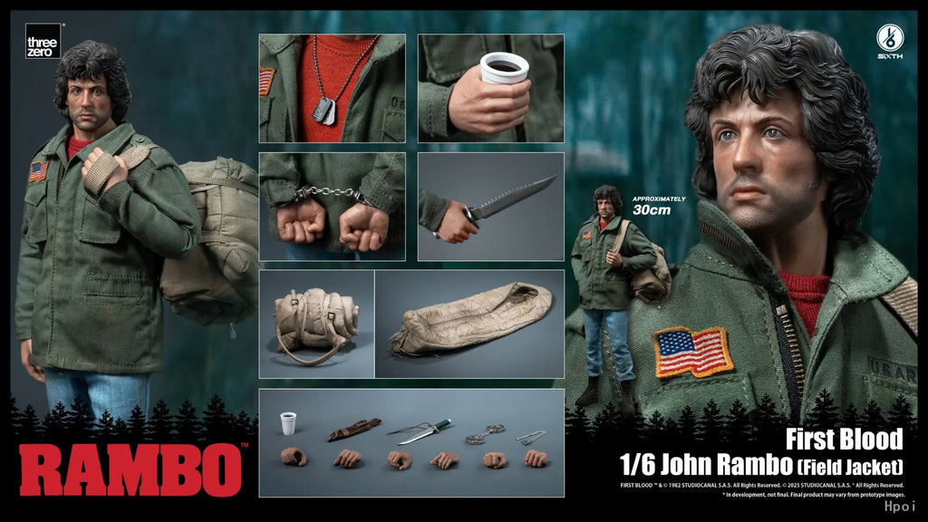 【MT】Pre-sale Original Threezero Rambo The Video Game John Rambo Field Jacket Edition 1/6 Action Figure Toy Collection