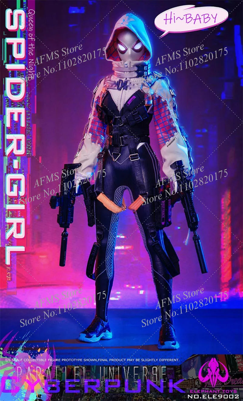 ELE9002 1/6 Scale Collectible Figure Beauty Gwen Stacy Spider-Man Girl Full Set 12Inch Women Soldier Action Figure Model Toys