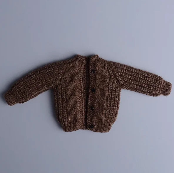 1/12 Scale Male Soldier Knitted Sweatshirt Sweater Jacket Cardigan Coat for 6in Asi Dolls Action FIgure Body Model DIY