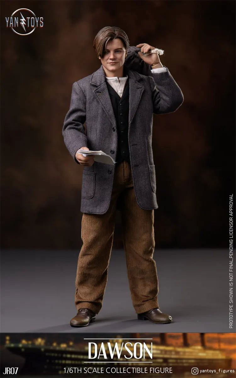 In Stock Original YANTOYS JR07 1/6 Jack Titanic Leonardo DiCaprio 12inch Full Set Action Figure Model Toys