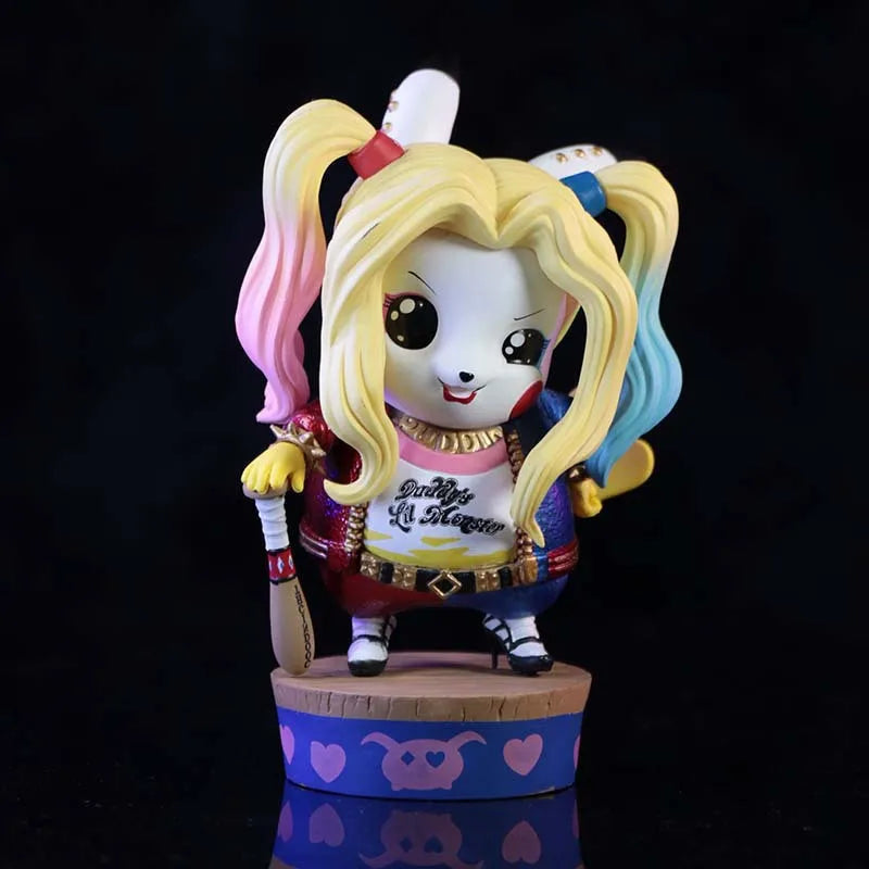 Marvel Anime DC 12CM Q Edition Clown Picchu Doll Figure Case Desktop Decoration Model Collection Christmas Surprise Gift