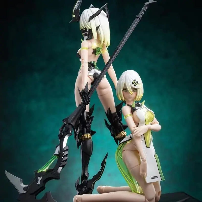 Snail's Shell Wasp Three-leaved Wolf Girl Phantom Ghost Assassiner Miu Ke Sand Weaving Shi Sakura Machine Anime Figure Model Toy