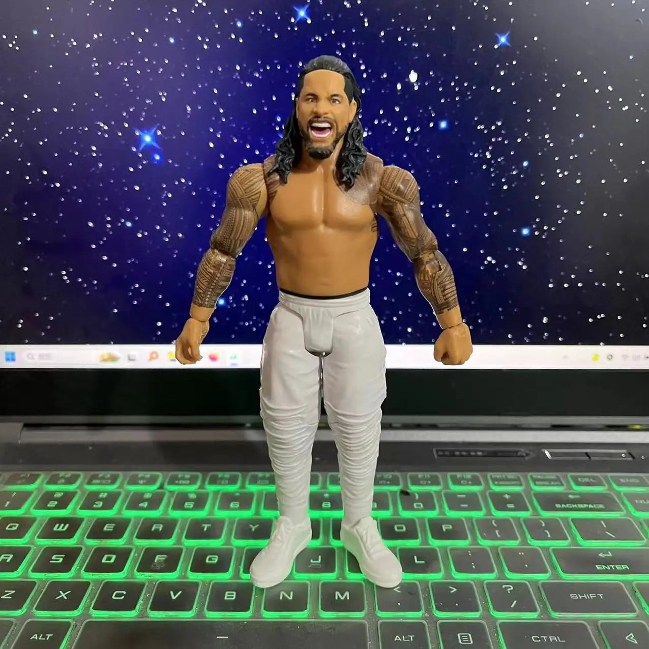 JIMMY&JEY USO Sting Roman BIG Aew Action Figure Challenge Arena Wrestling Gladiator Moving Figure