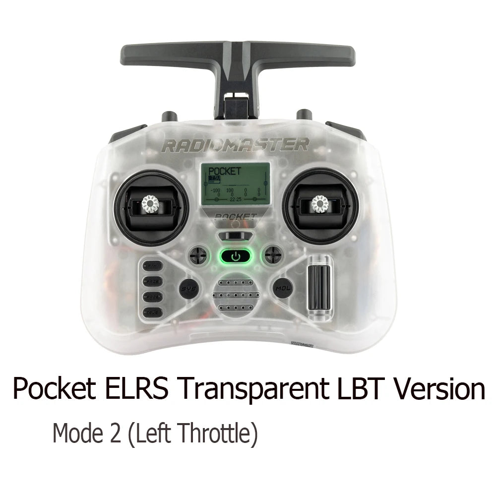 RadioMaster Pocket Hall Gimbal Transmitter Remote Control Portable Lightweight Preinstalled EdgeTX ExpressLRS Or MPM CC2500