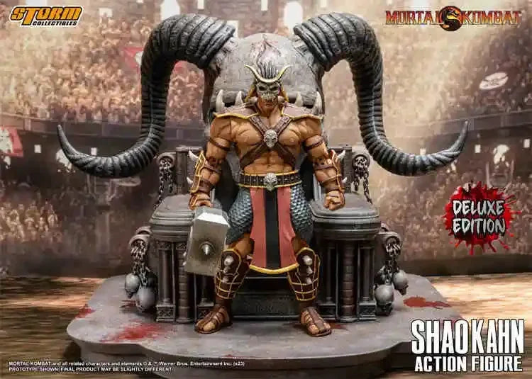 In Stock Storm Toys Mortal Kombat Final BOSS Shao Kahn DCMK14 Luxury Edition Villain Goro DCMK18 Action Figure Model Toys