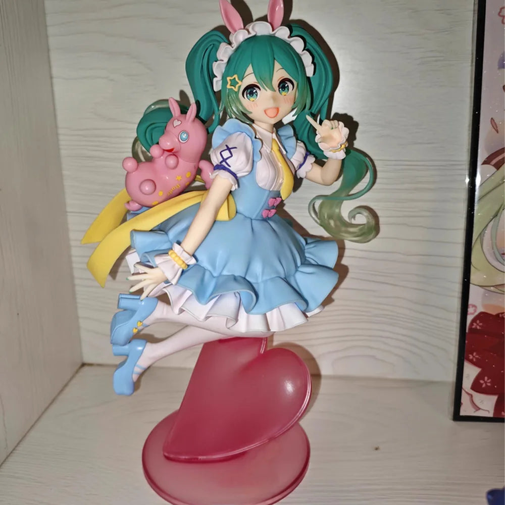 Original Genuine Model Taito Hatsune Miku x Rody 20cm AMP Fairy Tale Figure Anime Figurine Collections Toys Gifts Wholesale