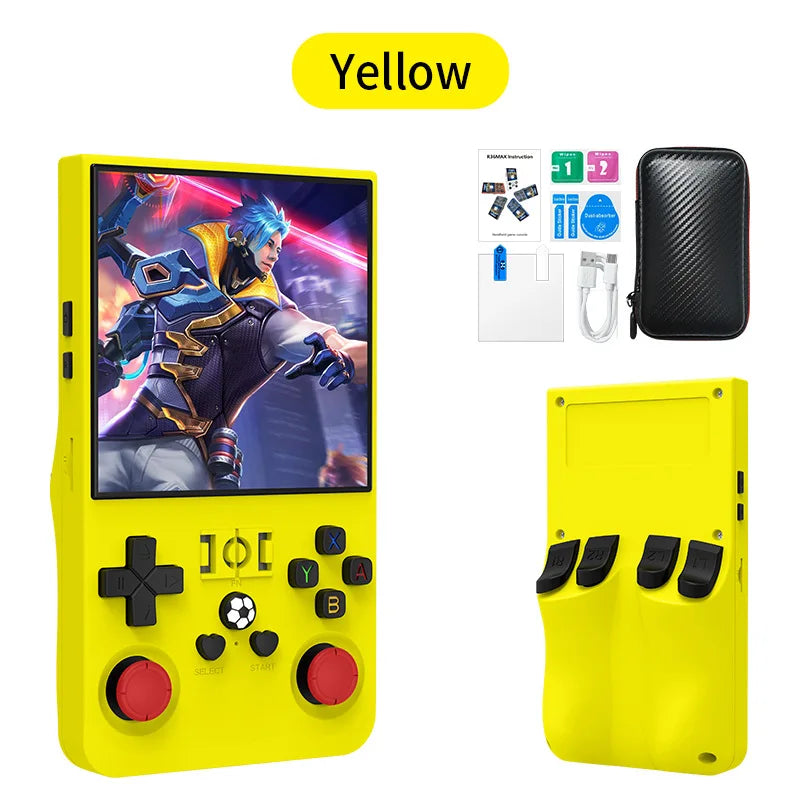 R36 Max Console Handheld Game Players 4 Inch IPS Screen Open Source Console Retro Pocket Video Player 64G/128G 22000+ Games Gift
