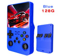 NEW Green R36S Retro Handheld Video Game Console Linux System 3.5 Inch IPS Screen Portable Pocket Video Player 64GB 128G Games