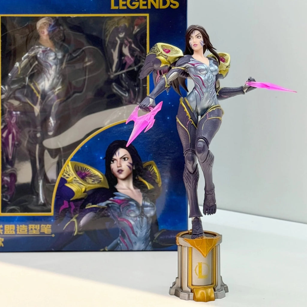 22 см Лигата на Легендите Аниме Фигурка Luxanna Crownguard Lux ​​Kaisa Jinx Екшън Фигурка Tiktok Горещи Коледни Подаръци Готини