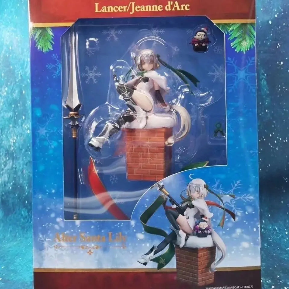 22 см Fate/Grand Order Фигурки от играта Жана д'Арк Фигура Жана д'Арк Alter Lily Фигурка Колекция Статуя Модел Орнамент Играчка Подарък