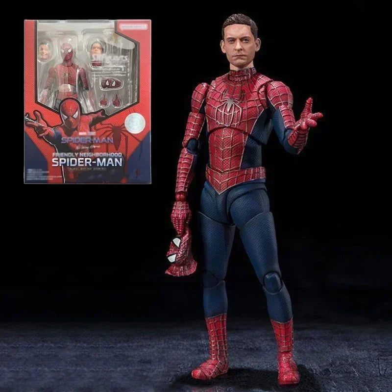 Shf Spider-Man 3 Action Figures Spiderman 3 Tobey Maguire Anime Figure Pvc Statue Figurine Model Collection Toys Doll Gifts