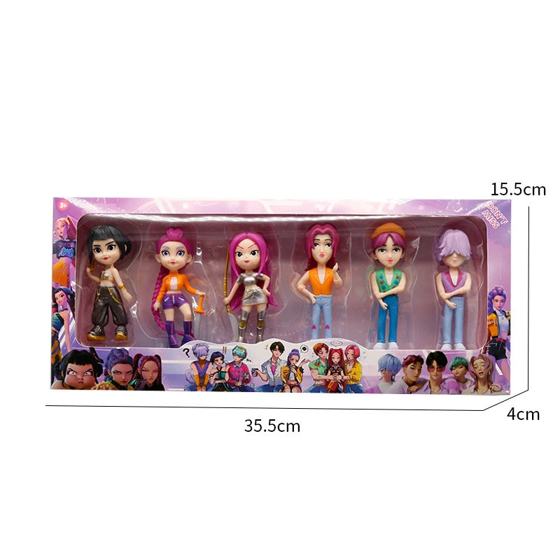 New Cute Kpop Demon Hunters Figure Model Toy Pvc Cartoon Gaming Peripherals Desk Decoration Collection Figures Model Toyfor Kid