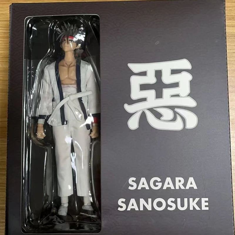 Dasin/Great Toys/GT Rurouni Kenshin Himura Sagara Sanosuke Shishio Makoto SHF 1/12 16cm/6 inch PVC Action Figure Model In Stock