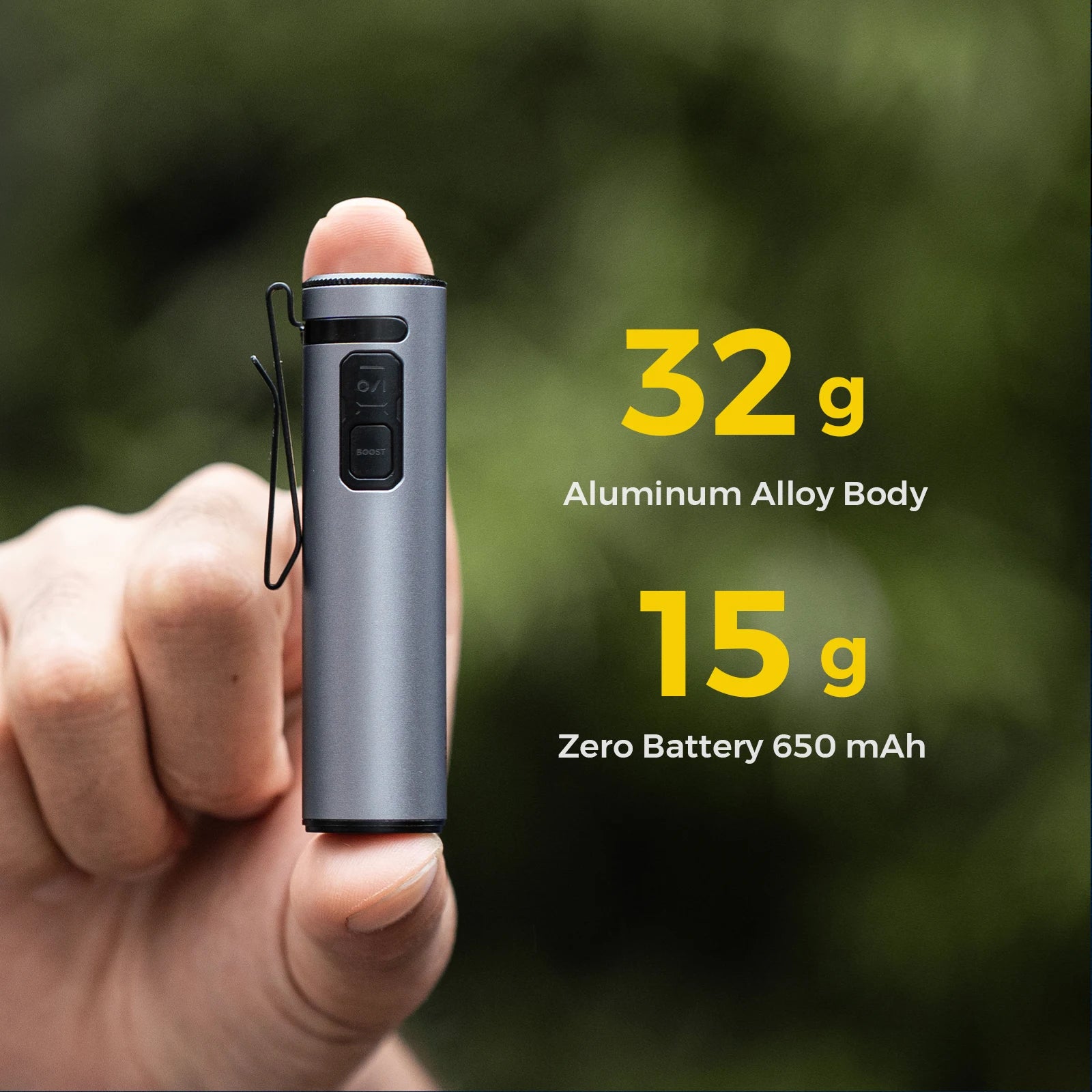 FLEXTAIL ZERO FLASHLIGHT - Тактическо фенерче с EDC калъф, до 1200 лумена, 7 режима на осветление, зареждане тип C, водоустойчивост IP67