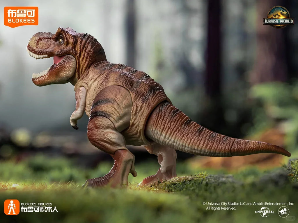 Original Blokees Jurassic World Terraventure Series Vol.1 Blind Box Action Figures Tyrannosaurus Peripheral Collection Boy Gift