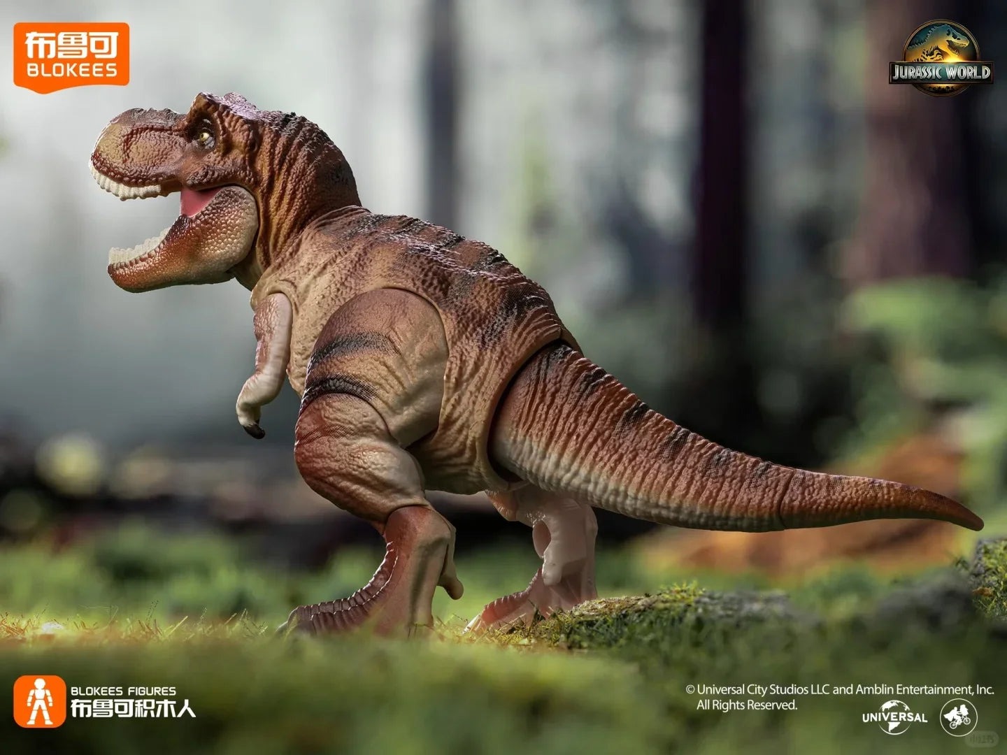 Original Blokees Jurassic World Terraventure Series Vol.1 Blind Box Action Figures Tyrannosaurus Peripheral Collection Boy Gift