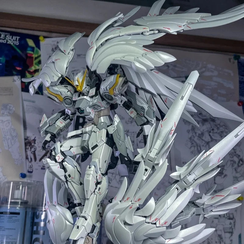 In Stock Daban 8827 MG 1/100 Snow White Prelude Fix Model Kit XXXG-00YSW Wings Assembly Action Figures Plastic Model Custom Toys