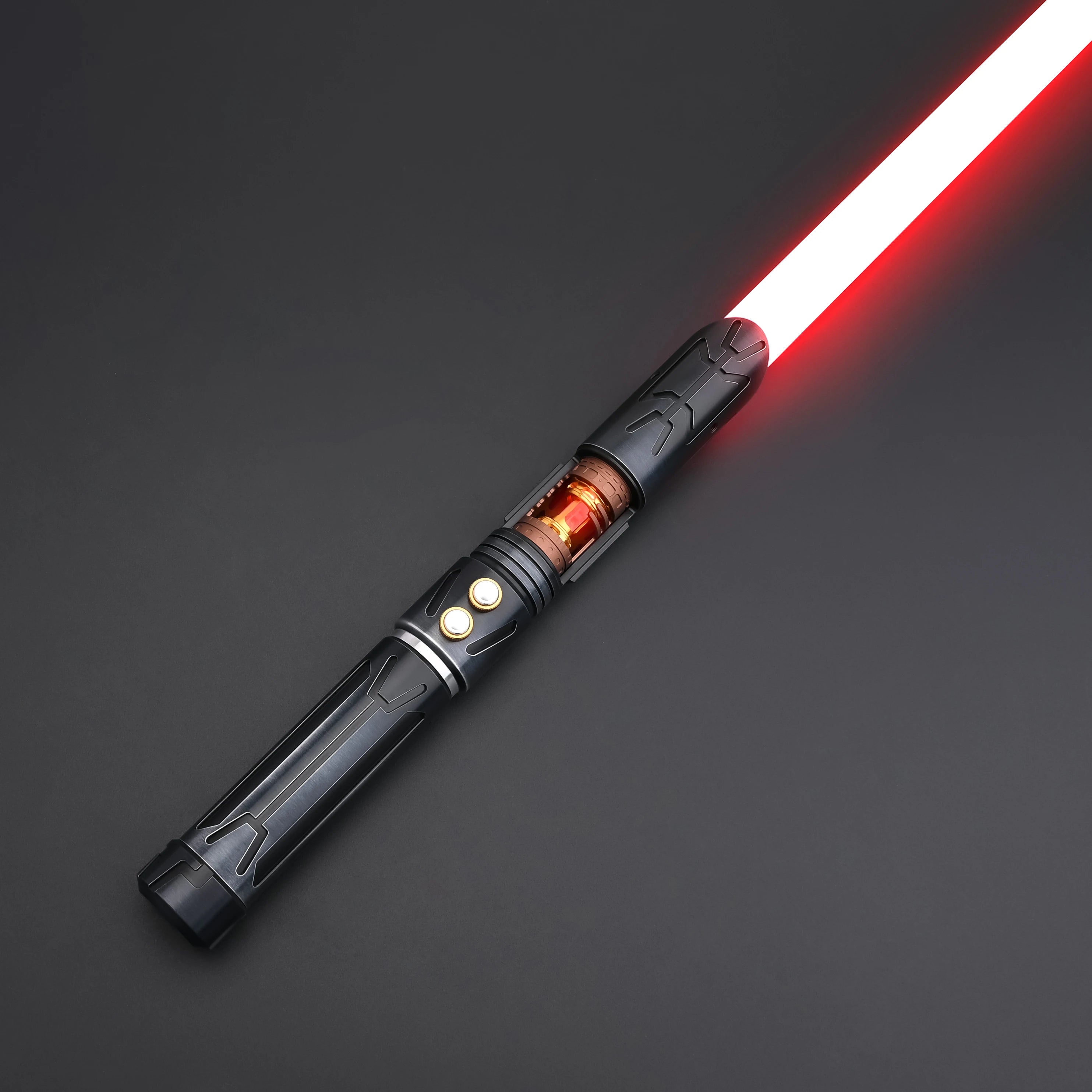 TXQSABER Lightsaber Dark Hunter Laser Sword Smooth Swing Blaster FOC Metal Hilt Heavy Dueling Lightsaber for Adult Cosplay Toys