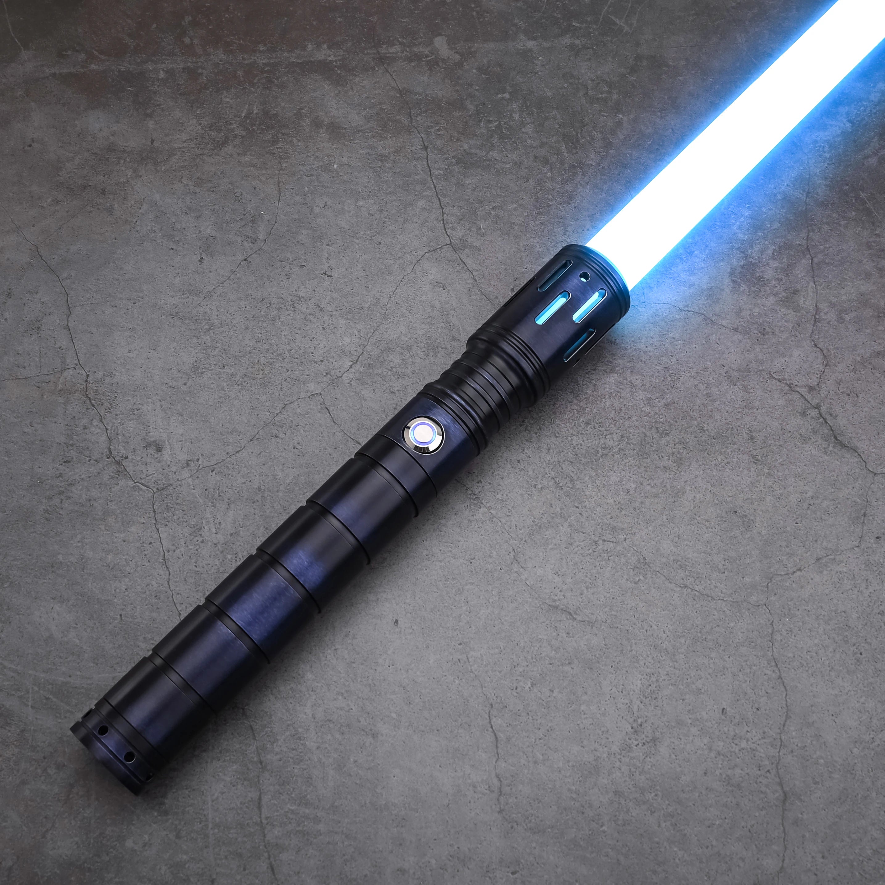 TXQSABER Heavy Dueling RGB / Neo Pixel Smooth Lightsaber Colors Changing Metal Hilt Lock up Blaster Laser Jedi Sword Kids Toys