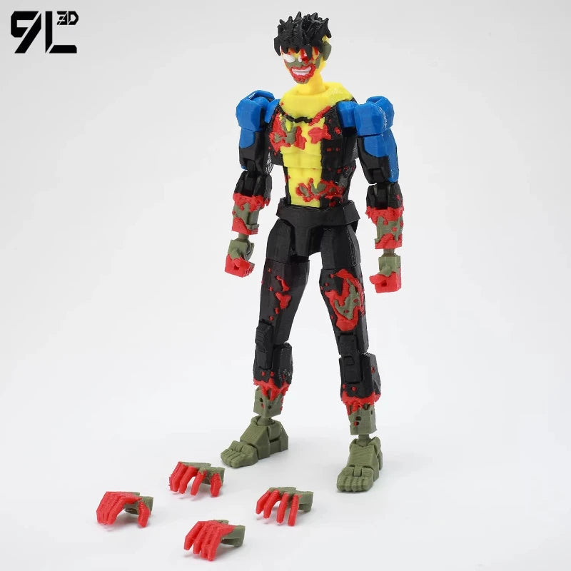 9L 3D Invincible Omni Man Titan Action Figure - Multi-Jointed Articulated Collectible Toy for US Comic Fans Display
