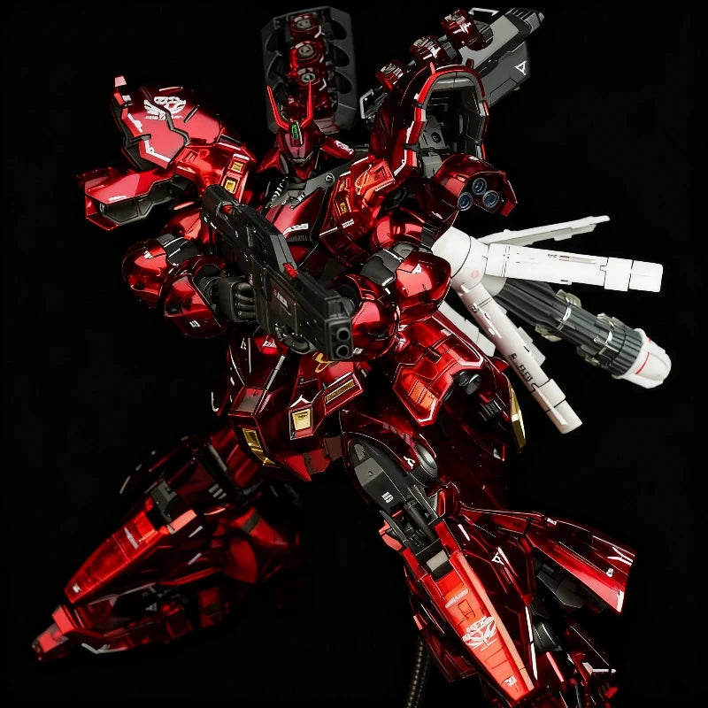 RG 1/144 Sazabi Assembly Model Kit Clear Color Mechanical Core Plating In-Stock Action Figure Desktop Decoration Trendy Toy Gift