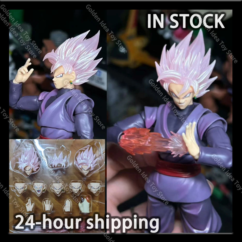 В наличност DL Zamasu Head Аксесоари за екшън фигурки CUSTOM Dragon Ball Z SHF Super Saiyan Rosé Son Goku Черно Аниме Модел играчки