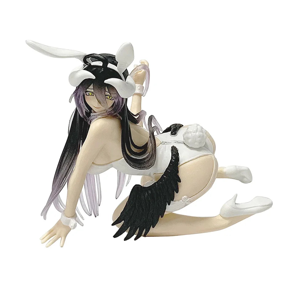 11-16cm Overlord Albedo Bunny Girl Swimsuit  PVC Anime Action Figures Model Collection Ornament Anime Cartoon Model Toy Gift
