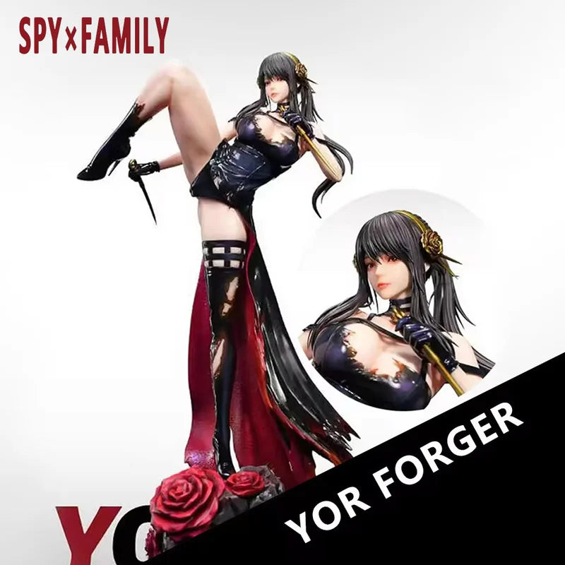 НОВО 37 см Spy x Family Фигура Yor Аниме Момиче PVC екшън фигурка играчка Аня GK игра статуя колекция за възрастни модел кукла подарък