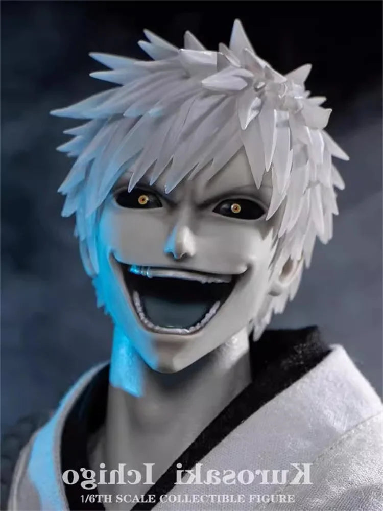 GAMETOYS GT-004 1/6 Male Soldier White Lord Void White Ichigo Double Head Carving Full Set 12'' Action Figures Model In Stock
