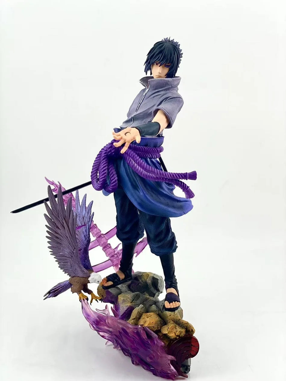 37cm Naruto Anime Figure Rikudousennin Mode‌ Uzumaki Naruto Uchiha Sasuke Action GK Figures PVC Statue Cartoon Model Toy Gifts