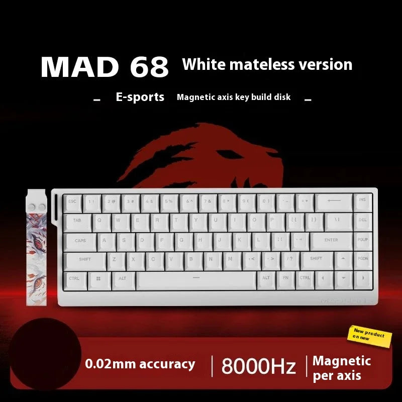 FGG Madlions Mad60 Mad68 He Mechanische Tastatur Magnetschalter 8k Wired Rgb Hot Swap Benutzerdefinierte Tastatur Esport Spiel Geschenk Zubehör