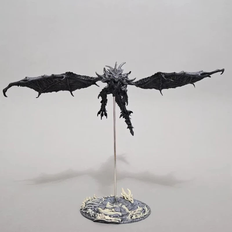 25cm Alduin Black Dragon Action Figure The Elder Scrolls V Skyrim Articulated Boxed Collectible Statue For Game Fans