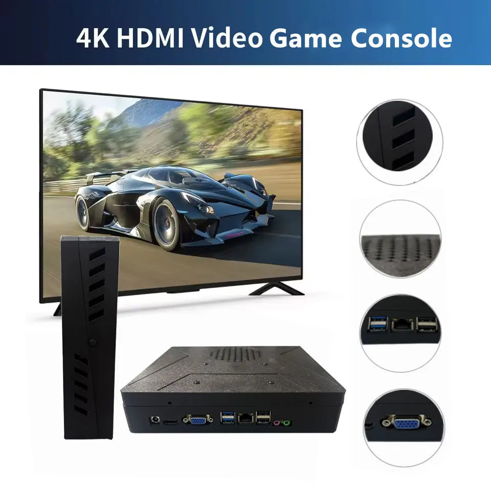 LZAKMR NEW Upgrade S1 Game Box Dual System Windows11 2/4TB Game System 99999+GAME For SWITCH PS2 PS3 WII SS GAMECUBE Sega Saturn