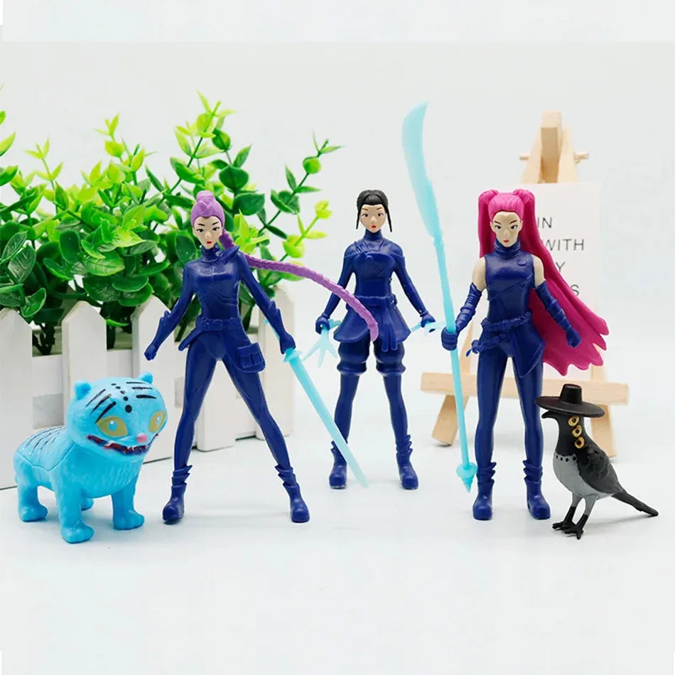 2025 Kpop Demon Hunters Anime Figure Toys Cute PVC Action Figure Model Dolls Children Gift