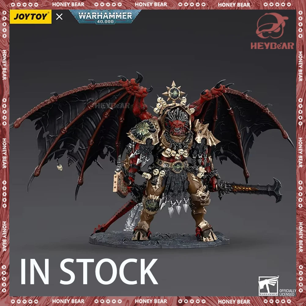 JOYTOY Warhammer 40k 1/18 екшън фигурка World Eaters Ангрон Демон Примарх на Хорн Модел Колекция Декор играчка Хелоуин подаръци
