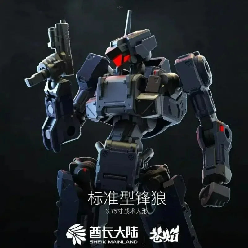 Sheik Mainland 3MIN Project A 1/18 Standard Wolf Buildable Tactical Figure Assembled Model, Multiple Colors Collectible Toy Gift