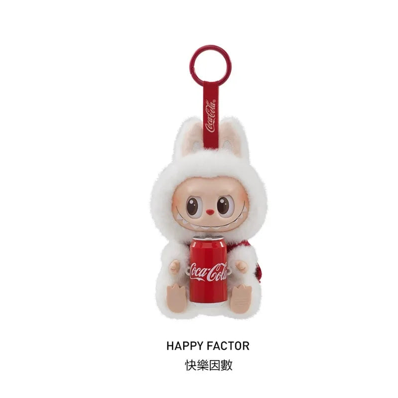Auf Lager bei POP MART: 100 % Original Cola Labubu Vinyl-Serie Blindbox-Plüschtier – süße Überraschung zum Geburtstag oder zu Weihnachten