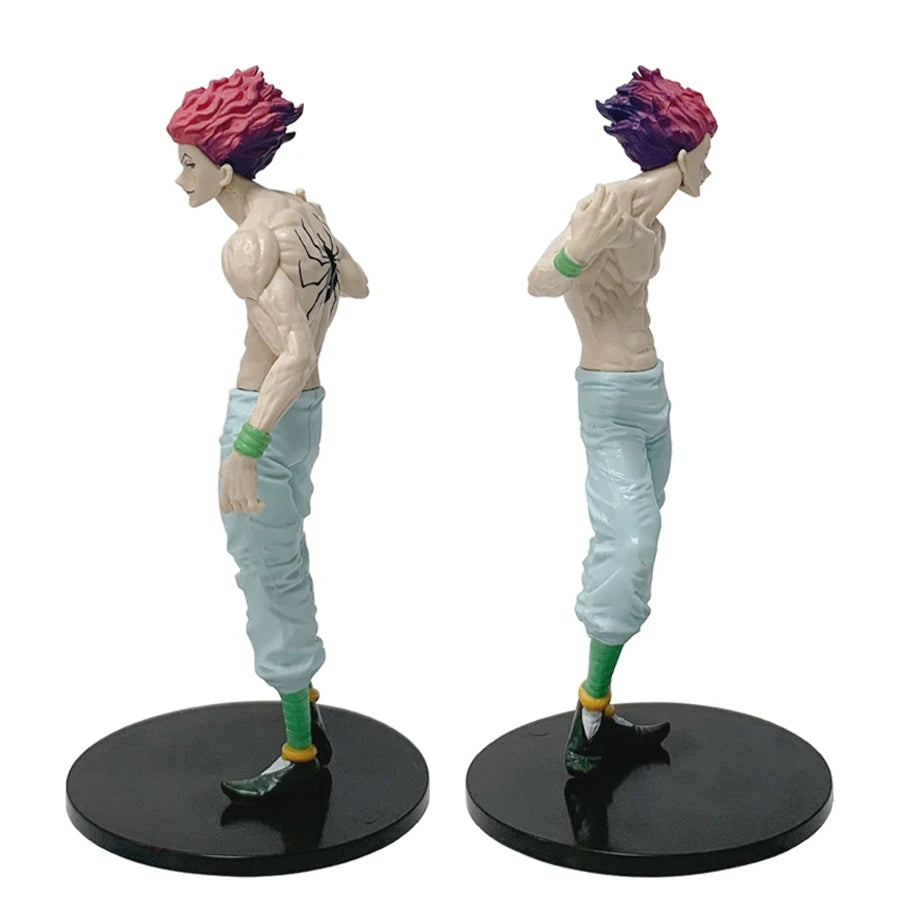 19cm/7.48in Hunter×Hunter Anime Figure Phantom Troupe Hisoka Action Figure Noodle Stopper Figurine PVC Collection Model Doll Toy