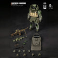 HASUKI 1/12 h Action Figure  SALVO SA01 Men Soldier Black Camouflage Outdoor Combat Suit 6Inch Action Figure Call of Duty Toys